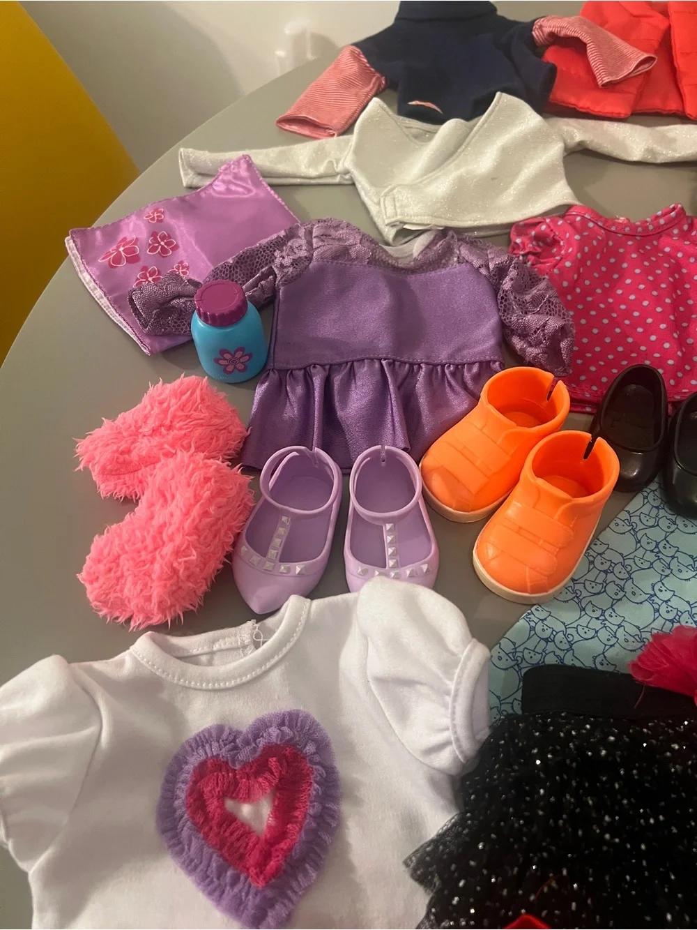 American Girl Doll Clothing & Accessories Set - Pink, Purple, Blue, Black